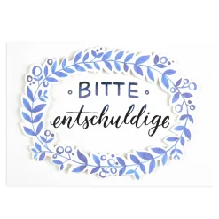 Depot Grußkarten>Postkarte Entschuldige