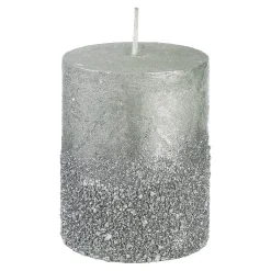 Cheap Depot Stumpenkerze Metallic Granulat