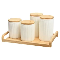 Discount Depot Vorratsdosen Relief Mit Tablett