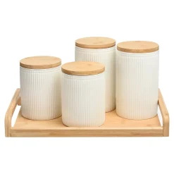 Discount Depot Vorratsdosen Relief Mit Tablett