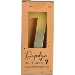 Depot Kerzen>Zahlenkerze Dip Dye 7